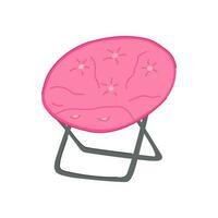home folding chair cartoon vector illustration