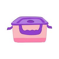 food lunch box cartoon vector illustration