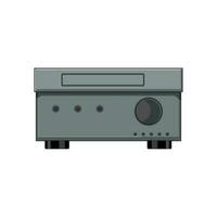 equipment blu ray player cartoon vector illustration