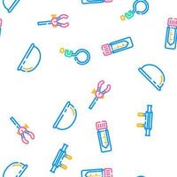 chemistry laboratory flask test vector seamless pattern