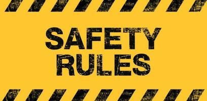 safety rules , health and safety first, vector illustrator