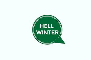 hello winter vectors.sign label bubble speech hello winter vector