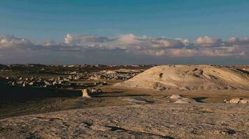 Landscapes Of The White Desert In Bahariya, Egypt video