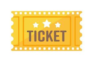 Ripped paper ticket For a movie pass or a show at the cinema vector