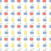 Seamless food background. Drawing food pattern vector