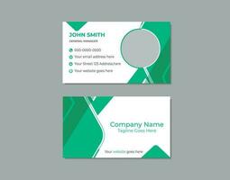 Clean Design Business Card Layout vector