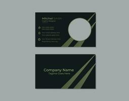 Simple Business Card Layout vector