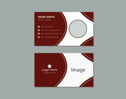 Clean Design Business Card Layout vector