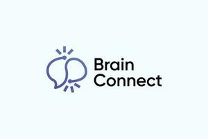 Creative brain logo inspiration vector