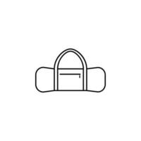 Sports bag vector icon illustration