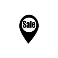 point on the map sale vector icon illustration