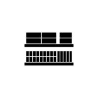 Parcels on the conveyor vector icon illustration