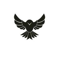 Hawk vector icon illustration