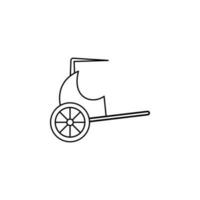 Rickshaw vector icon illustration