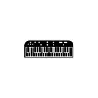 Toy piano vector icon illustration