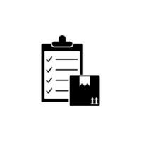 List, package, box vector icon illustration