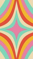 Retro Groovy Playful Stars Animated vertical Video wallpaper