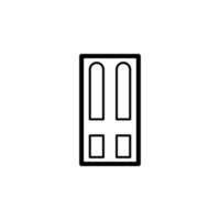 Entrance door vector icon illustration