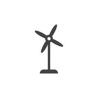 viento turbinas vector icono ilustración