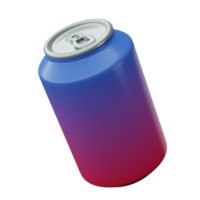 ilustración 3d de lata de refresco png