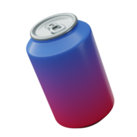 Frisdrank kan 3d illustratie png