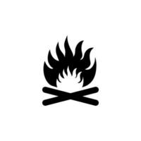 Bonfire vector icon illustration