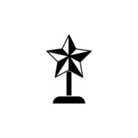 estrella taza vector icono ilustración