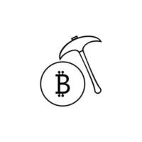 mining of crypto currency vector icon illustration