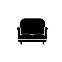 Armchair furniture vector icon illustration