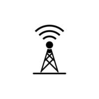 Antenna, waves vector icon illustration