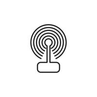 antenna, waves vector icon illustration