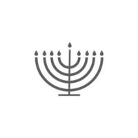 Menorah vector icono ilustración