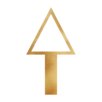 Gold Arrow Up png