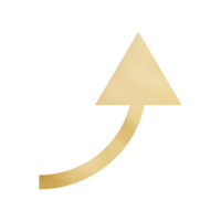 Gold Pfeil oben png