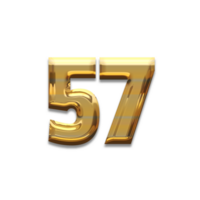 Number gold luxury, use birthday,age,anniversary png