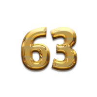 Number gold luxury, use birthday,age,anniversary png