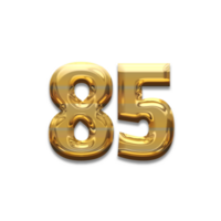 Number gold luxury, use birthday,age,anniversary png