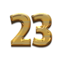 Number gold luxury, use birthday,age,anniversary png