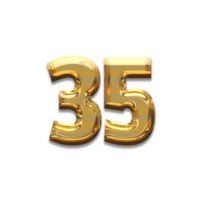 Number gold luxury, use birthday,age,anniversary png