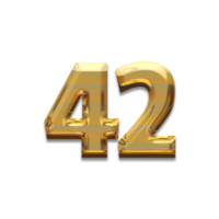 Number gold luxury, use birthday,age,anniversary png