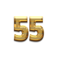 Number gold luxury, use birthday,age,anniversary png