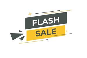 Flash sale Button. Speech Bubble, Banner Label Flash sale vector