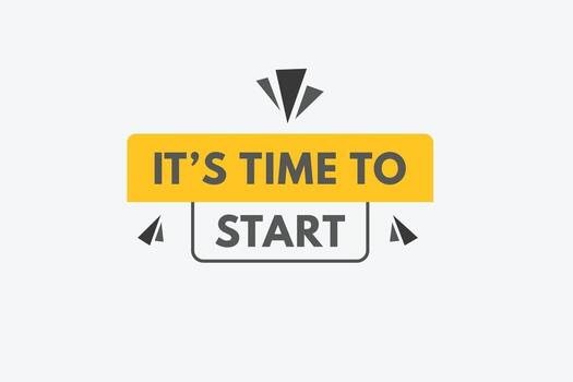 sus hora a comienzo texto botón. sus hora a comienzo firmar icono etiqueta pegatina web botones vector