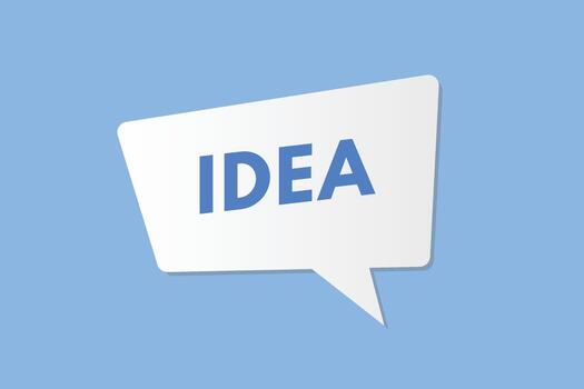 Idea text Button. Idea Sign Icon Label Sticker Web Buttons vector