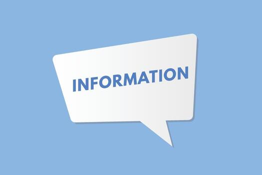 Information text Button. Information Sign Icon Label Sticker Web Buttons vector