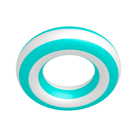 Colorful summer swim rings png