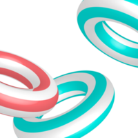 Colorful summer swim rings png