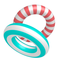 Colorful summer swim rings png