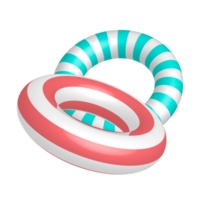 Colorful summer swim rings png