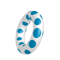 Colorful inflatable swim ring on transparent background, Rubber swimming ring, sea fun and security png